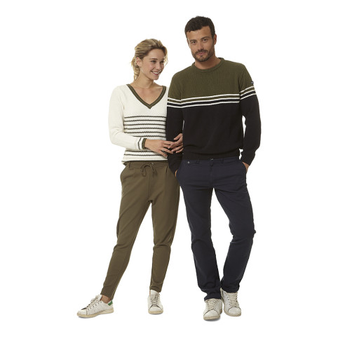 "FIDIS" WOMEN'S KHAKI ELASTIC TROUSERS
