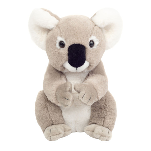 HERMANN® Teddy Peluche lapin gris/blanc, 28 cm