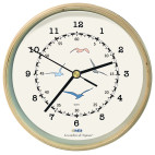 HORLOGE IMEX MARINE EN BOIS-MOUETTES 22,5 cm