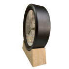HORLOGE IMEX MARINE SUR SOCLE EN BOIS