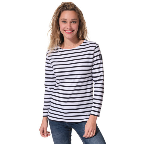 "PÊCHEUR" CAMISETA MARINERA MUJER RAYAS BLANCO-MARINO Hublot Mode Marine